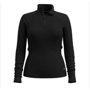 Smartwool Classic Thermal Merino Base Layer 1/4 Zip – Black – Small